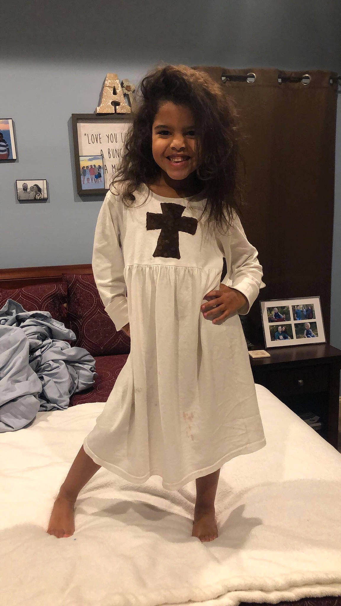 Mariyah joined the competition — help win amazing prizes! clothing, costume, dress, fashion, fashion_design, formal_wear, joy, outerwear, person, room, sleeve, white