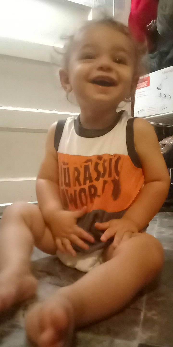 Cameron joined the competition — help win amazing prizes! baby, baby_toddler_clothing, cheek, cool, eye, happy, head, human_body, joy, mouth, muscle, neck, nose, organ, person, photograph, skin, sleeve, smile, thigh