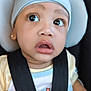 Chosyn is registered to the contest to win money with this photo: accessories, baby, baseballcap, beanie, belt, bodypart, bonnet, cap, clothing, face, finger, frown, glove, hand, hat, head, person, photography, portrait, seatbelt