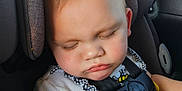 Finnigan joined the competition — help win amazing prizes! baby, car_interior, car_seat, child, closed_eyes, clothing, cute, face, head, indoors, peaceful, portrait, resting, safety, seat, seatbelt, sleeping, sunlight, toddler, young_child