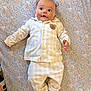 Jude joined the competition — help win amazing prizes! baby, infant, pajamas, blanket, pattern, bunny, floral, cute, lying_down, clothing, foot, hand, face, expression, indoors, soft, sleepwear, child, young, adorable