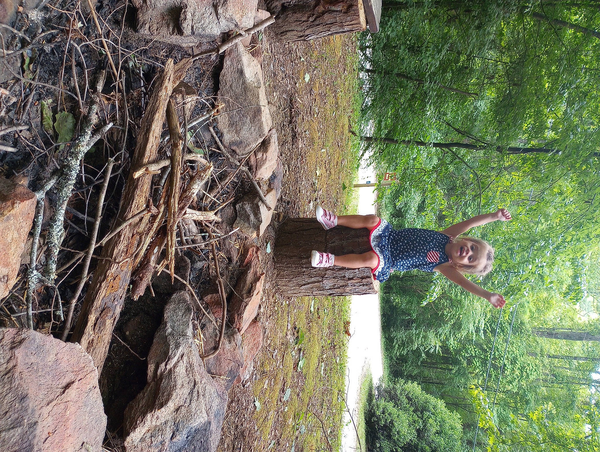 Evelyn joined the competition — help win amazing prizes! adventure, bedrock, branch, forest, grass, jungle, landscape, leaf, leisure, people_in_nature, person, plant, recreation, rock, rope, soil, sport_climbing, tree, trunk, twig