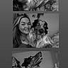 Snoopy is registered to the contest to win money with this photo: affection, bed, black_and_white, blanket, casual, collar, cozy, dog, face, friendship, hair, happy, indoor, love, nose, pet, portrait, smile, tongue_out, woman
