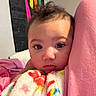 baby, bedroom, blanket, child, colorful, cozy, cute, face, hair, head, indoor, person, pillow, portrait, resting, sleepy, soft, toddler, warm, young