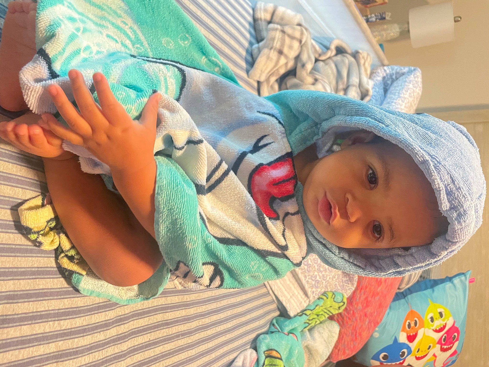 Zander joined the competition — help win amazing prizes! baby, baby_products, baby_safety, baby_toddler_clothing, bed, bedding, bedtime, blanket, child, comfort, foot, headwear, human_leg, linens, nail, nap, person, room, thigh, toddler