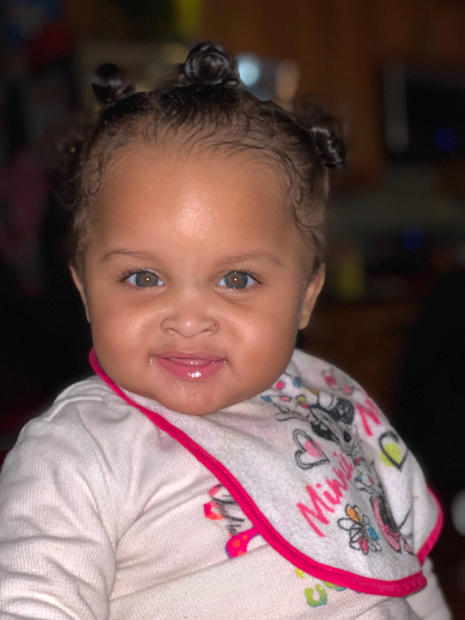 Azaria joined the competition — help win amazing prizes! baby, beauty, cheek, child, chin, eye, eyebrow, face, facial_expression, forehead, hair, hairstyle, head, iris, lip, nose, person, pink, skin, smile