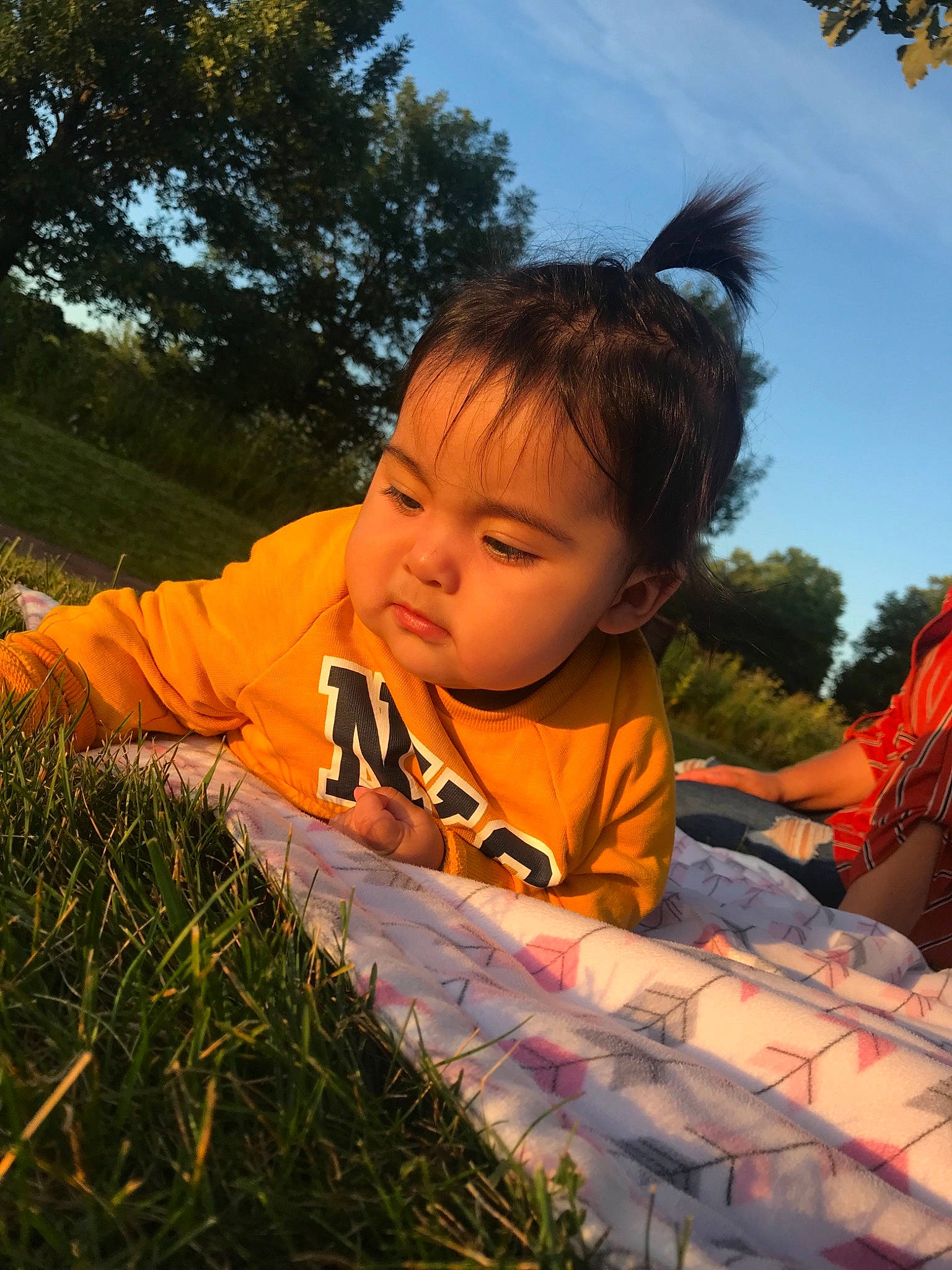 Alison joined the competition — help win amazing prizes! child, fun, grass, happy, leaf, leisure, person, plant, play, smile, summer, toddler, tree, vacation