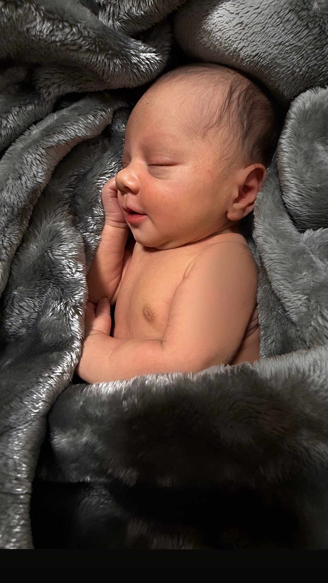 Alayah joined the competition — help win amazing prizes! baby, newborn, sleeping, blanket, soft_texture, cozy, infant, skin, face, hand, peaceful, rest, comfort, cute, child, portrait, indoor, closeup, warm, relaxation