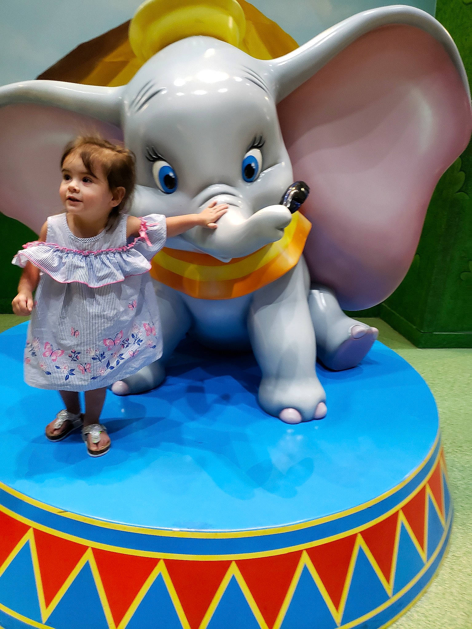 Karlie joined the competition — help win amazing prizes! baby_toys, cartoon, child, elephant, figurine, fun, person, play, toy