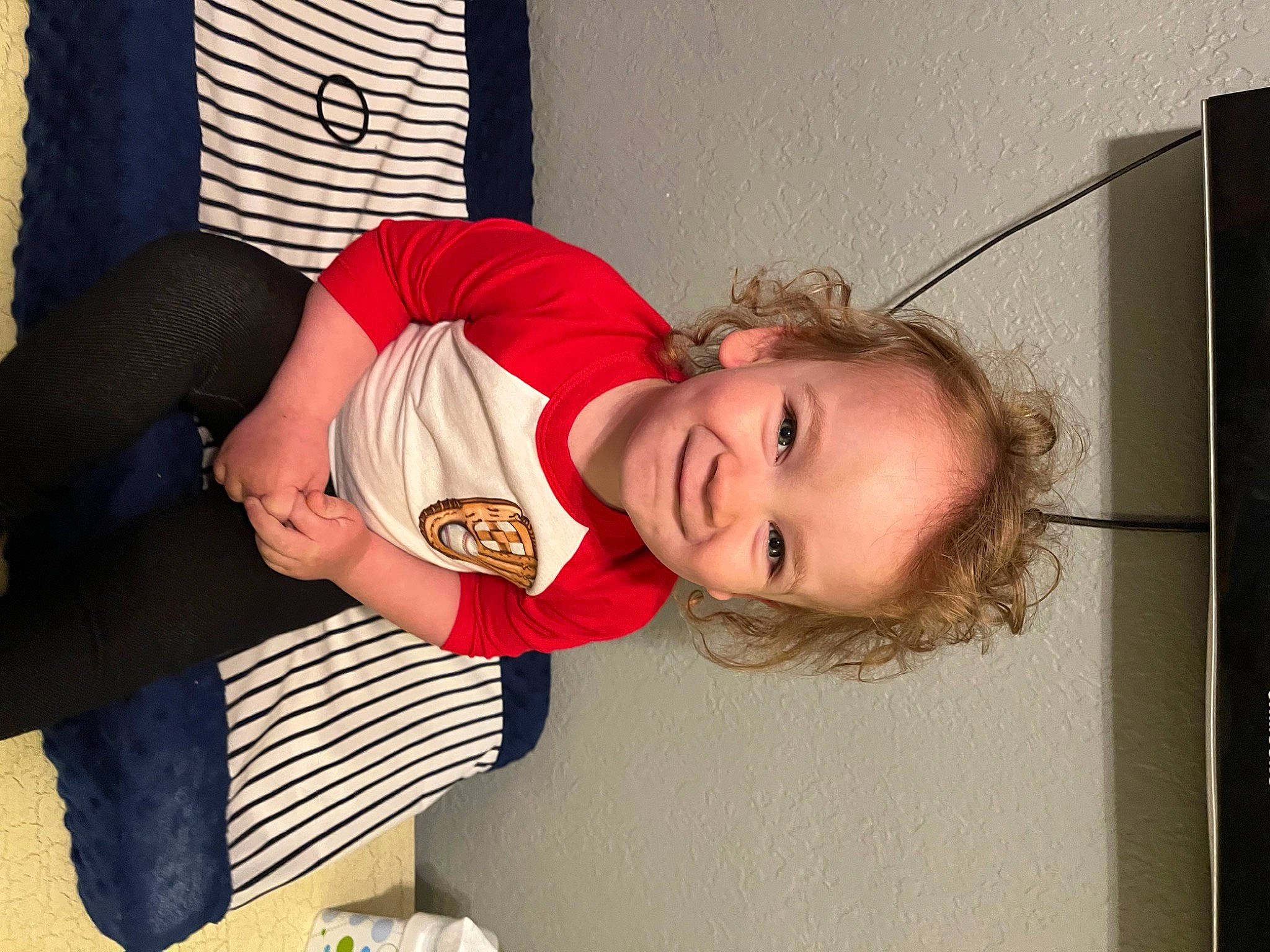 Killian joined the competition — help win amazing prizes! baby, baby_toddler_clothing, child, comfort, elbow, flooring, fun, happy, human_leg, joint, joy, knee, person, portrait_photography, room, sitting, smile, t_shirt, thigh, toddler