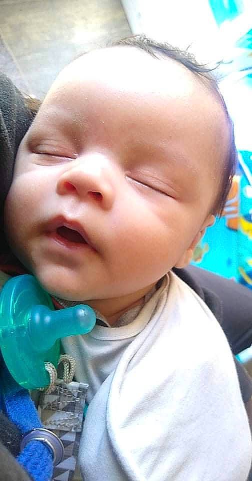 Haiden is registered to the contest to win money with this photo: baby, baby_toddler_clothing, blue, cheek, child, chin, ear, eyebrow, eyelash, fun, grass, happy, iris, lip, mouth, neck, nose, person, skin, smile