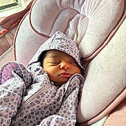 Levaeh joined the competition — help win amazing prizes! baby, babywear, child, clothing, cozy, cute, hoodie, indoor, infant, newborn, peaceful, pink, plush, portrait, resting, seat, sleeping, soft, warm, window