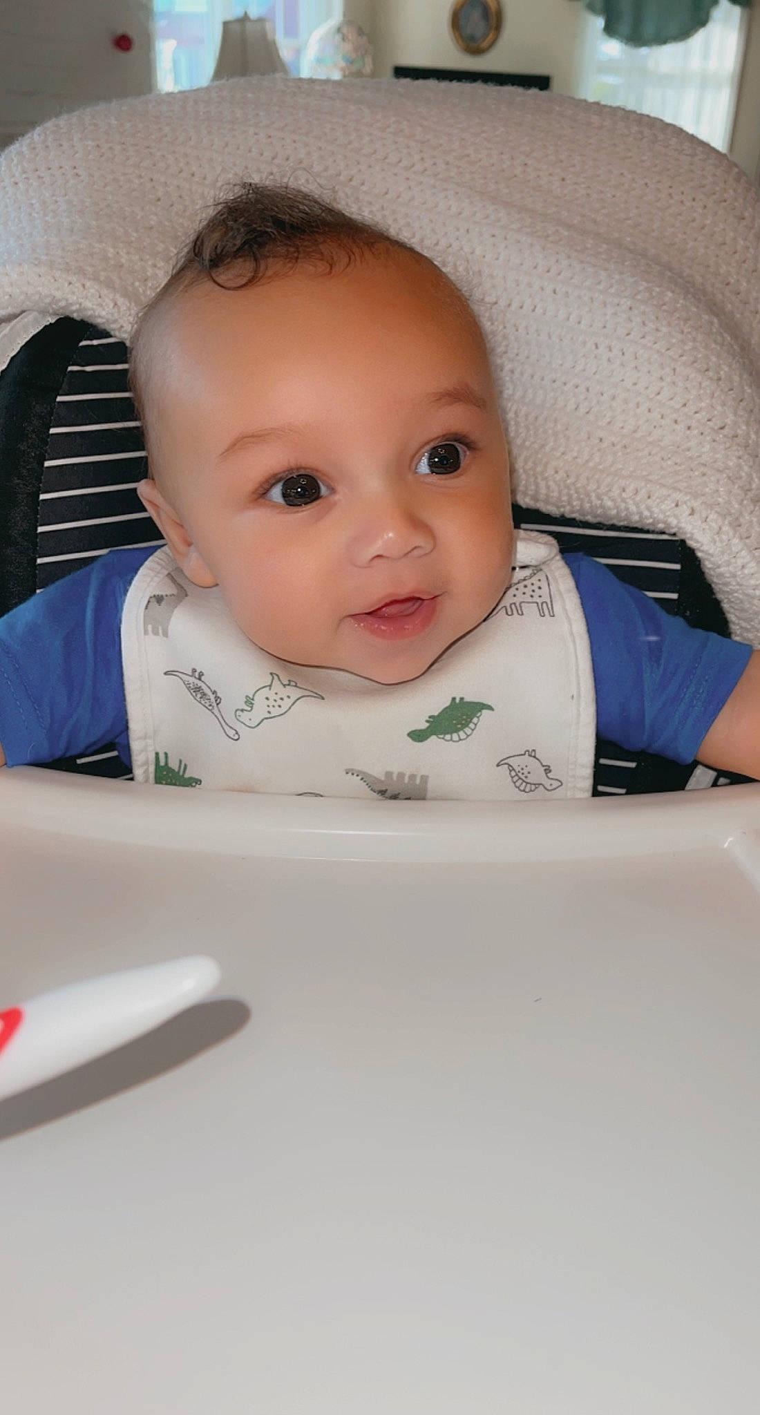 Kailer is registered to the contest to win money with this photo: baby, baby_products, baby_safety, baby_toddler_clothing, cheek, child, chin, comfort, eye, eyebrow, eyelash, finger, iris, kitchen_utensil, mouth, nose, person, sitting, skin, sleeve