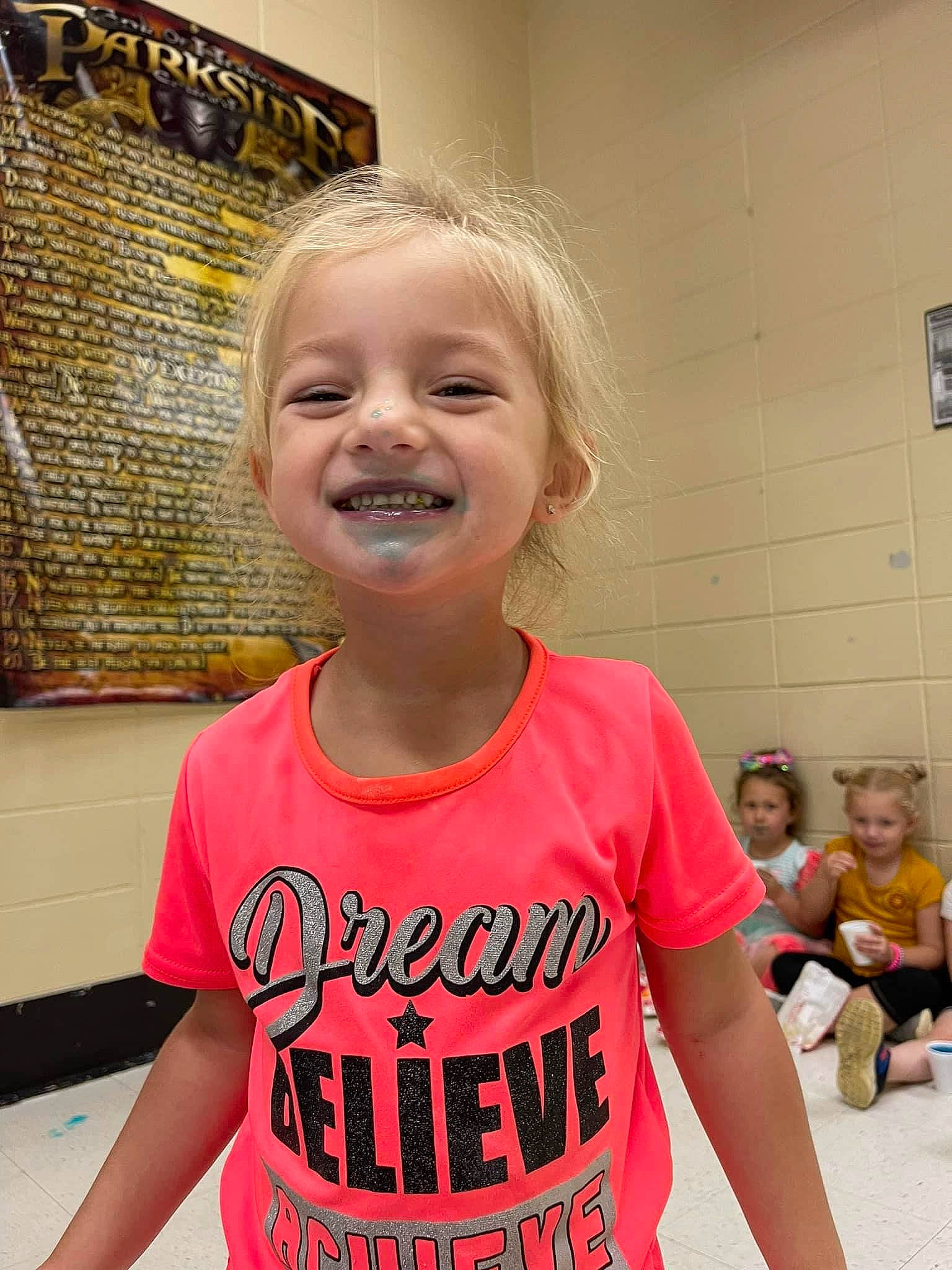 Kynlee joined the competition — help win amazing prizes! arm, blond, blurred, cheek, child, event, fun, hairstyle, happy, iris, joy, leisure, mouth, person, play, room, shoulder, sleeve, smile, standing