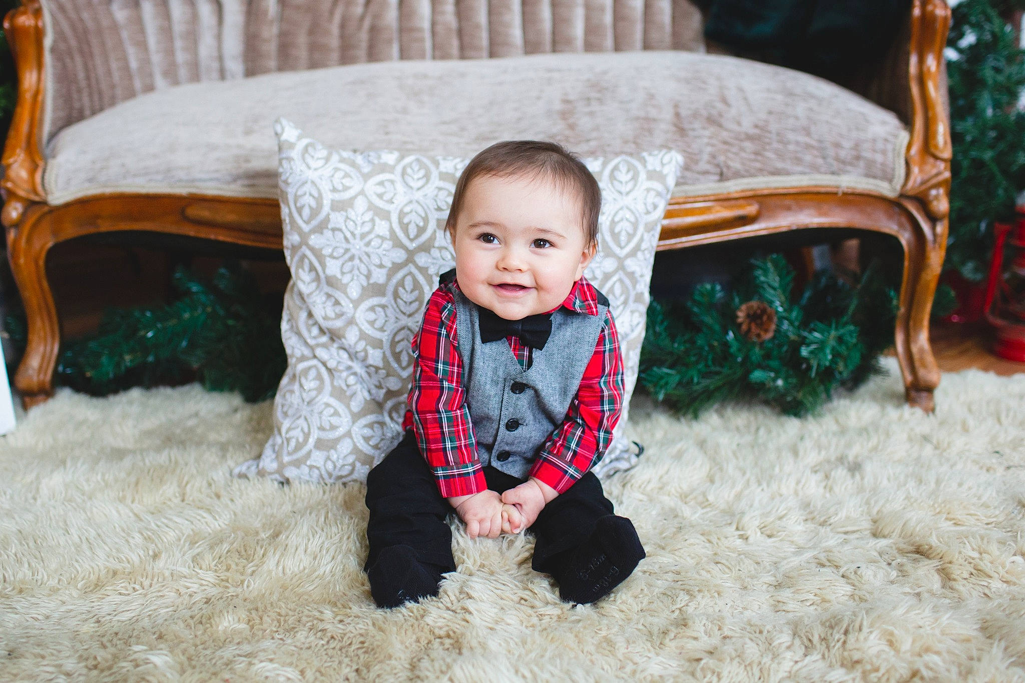 Beckham joined the competition — help win amazing prizes! baby, child, floor, flooring, fun, furniture, outerwear, people, person, play, room, sitting, smile, toddler