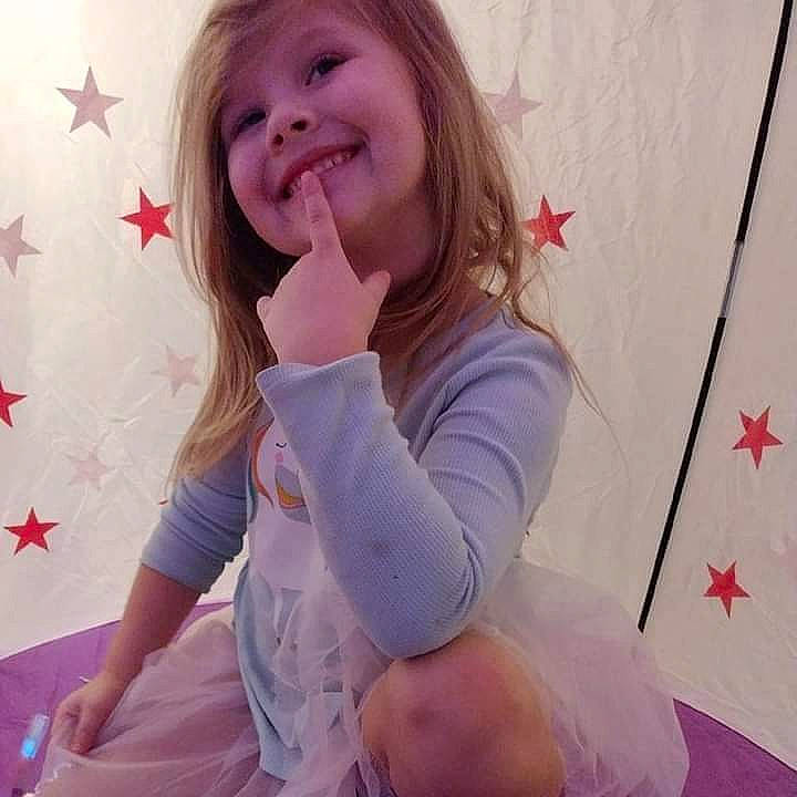 Zariyah joined the competition — help win amazing prizes! child, elbow, eye, eyelash, finger, fun, gesture, hair, happy, head, human_body, human_leg, joy, lip, long_hair, person, pink, skin, sleeve, smile