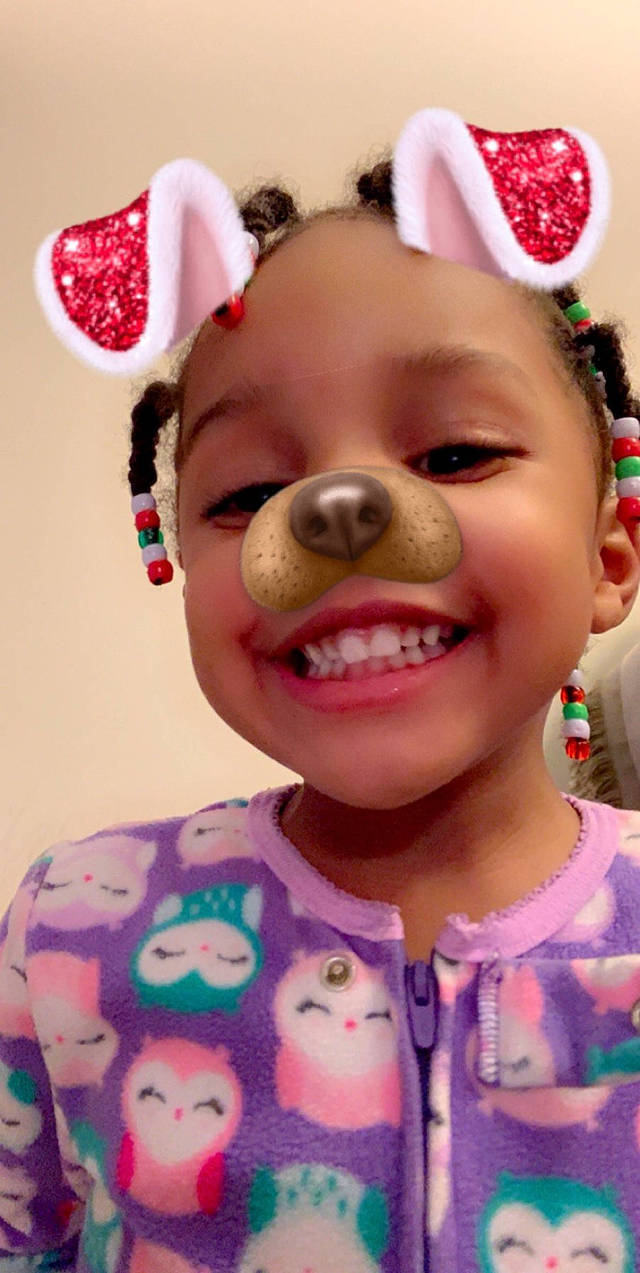 Zamyiah is registered to the contest to win money with this photo: cheek, child, ear, facial_expression, fawn, fun, happy, head, joy, lip, mouth, nose, organ, person, pink, smile, toddler, tooth