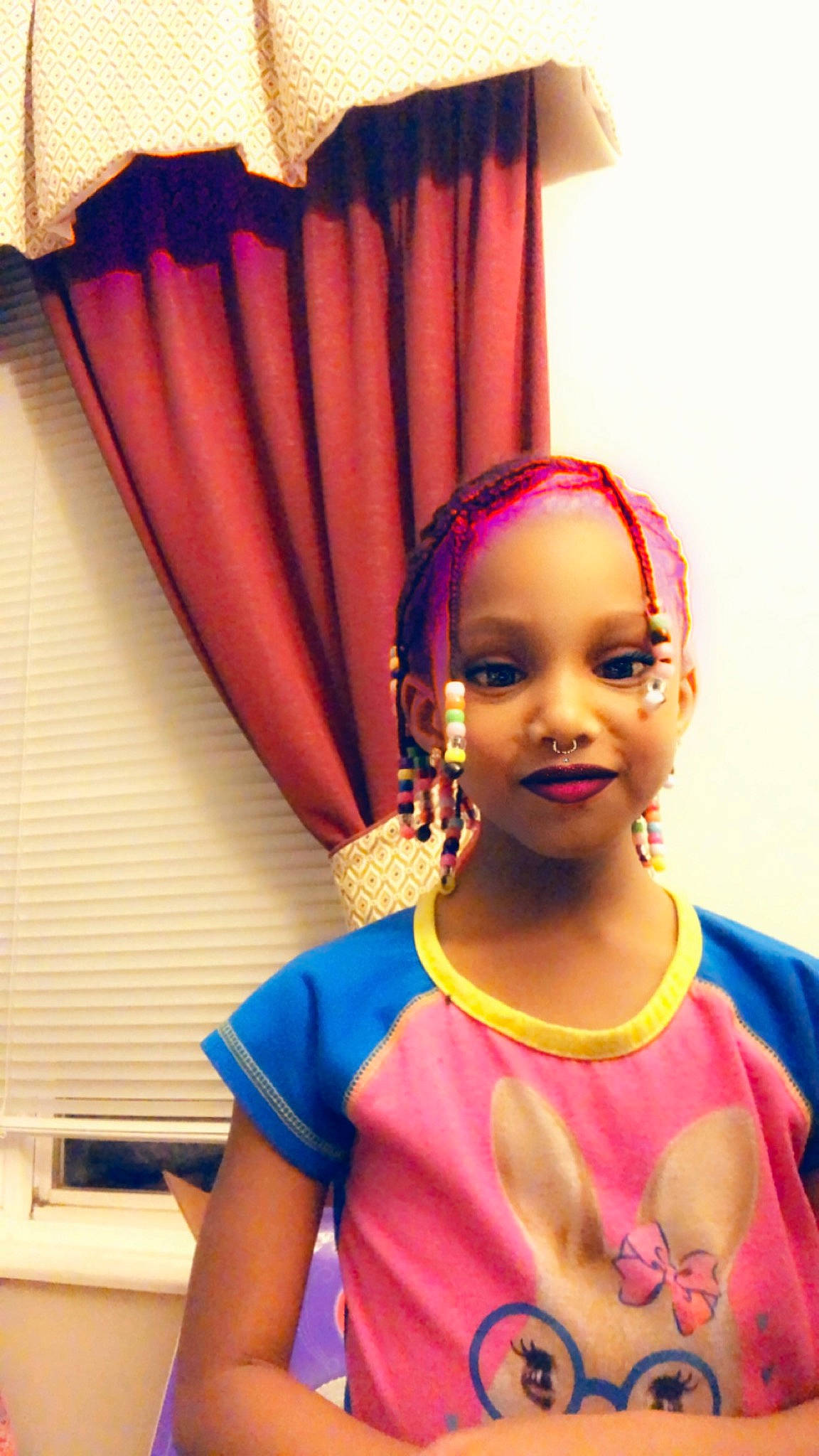 Aria joined the competition — help win amazing prizes! cheek, child, fashion_accessory, fawn, fun, hair, hair_accessory, hairstyle, head, headgear, magenta, person, pink, shoulder, smile, textile, toddler