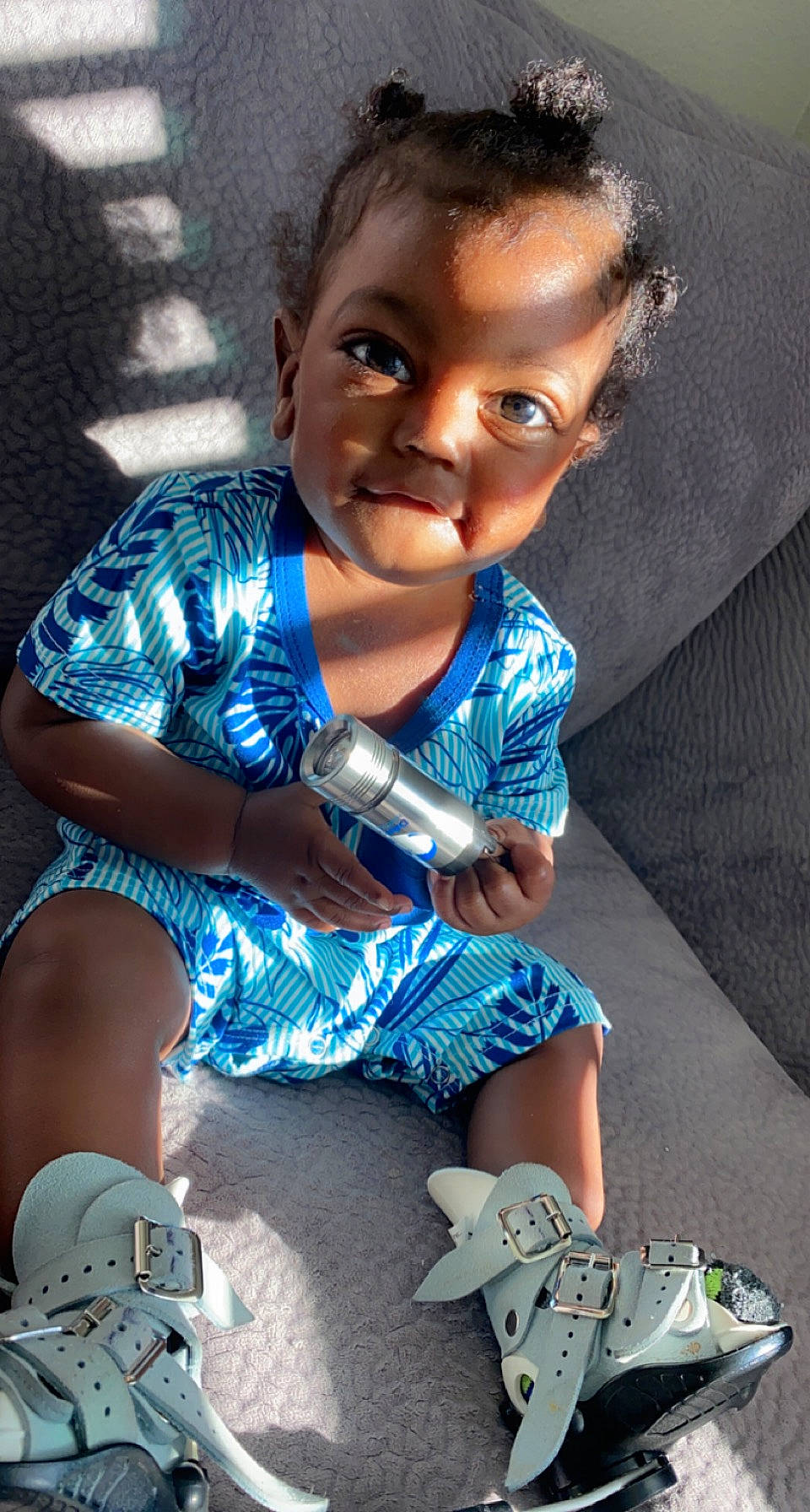 Jovãni joined the competition — help win amazing prizes! azure, baby_toddler_clothing, black, child, cool, electric_blue, eye, facial_expression, flash_photography, fun, happy, light, person, skin, sleeve, smile, sneakers, t_shirt, thigh, toddler