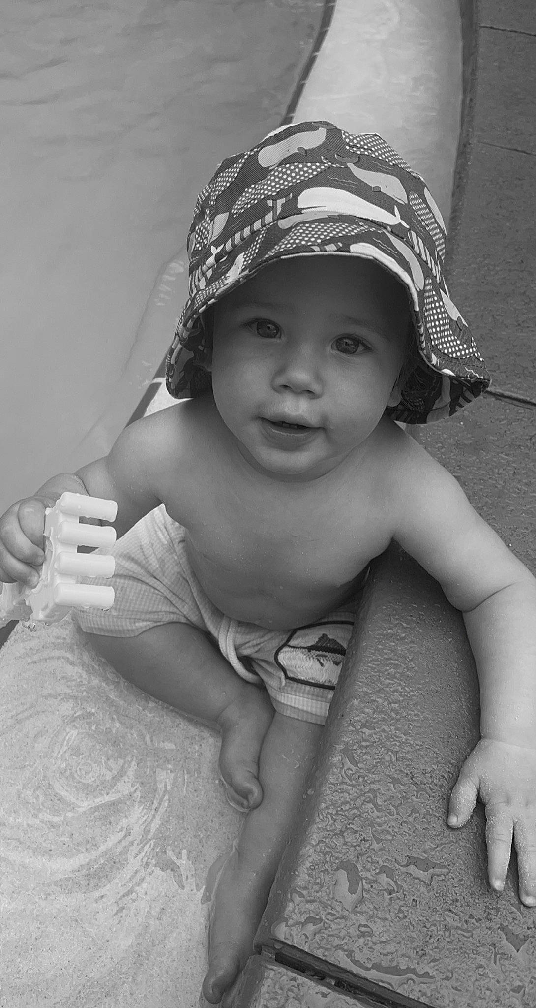 Baylor joined the competition — help win amazing prizes! arm, black, black_and_white, cheek, eye, eyebrow, flash_photography, gesture, hand, happy, headwear, human_body, iris, lip, mouth, organ, person, photograph, skin, smile