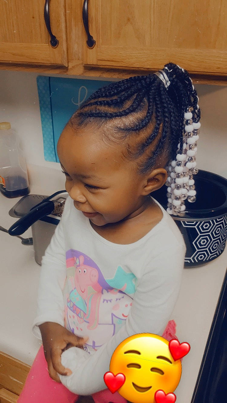 Kaniyah joined the competition — help win amazing prizes! audio_equipment, black_hair, braid, cheek, child, chin, clothing, cool, cornrows, ear, eyelash, forehead, hair, hairstyle, happy, neck, nose, organ, person, skin