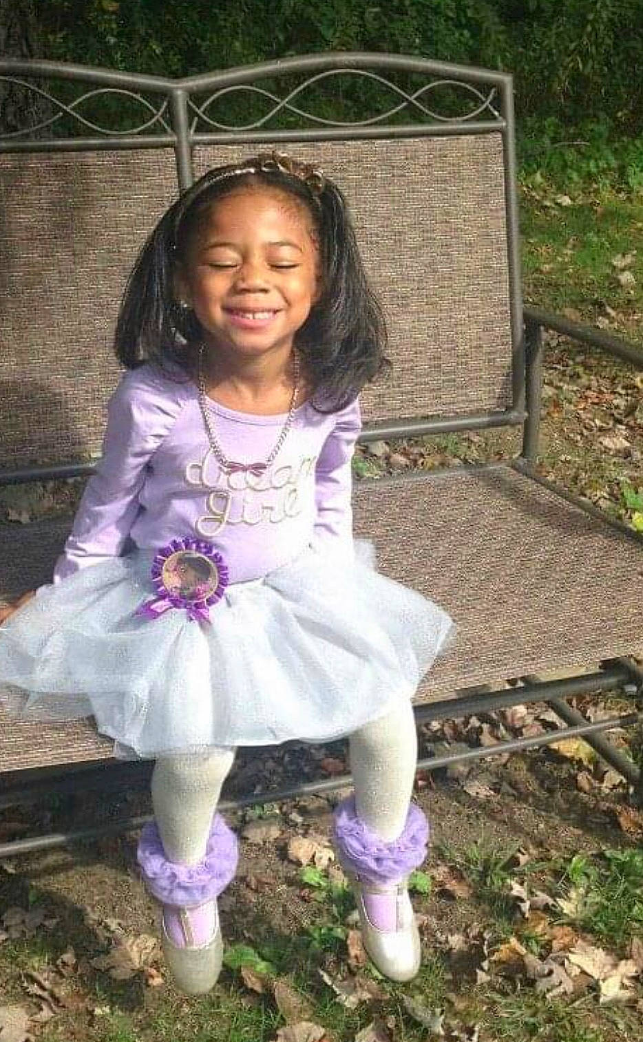 Lindsay is registered to the contest to win money with this photo: baby_toddler_clothing, ballet_tutu, child, child_model, costume, dress, footwear, joy, lavender, person, pink, purple, shoe, swing, toddler