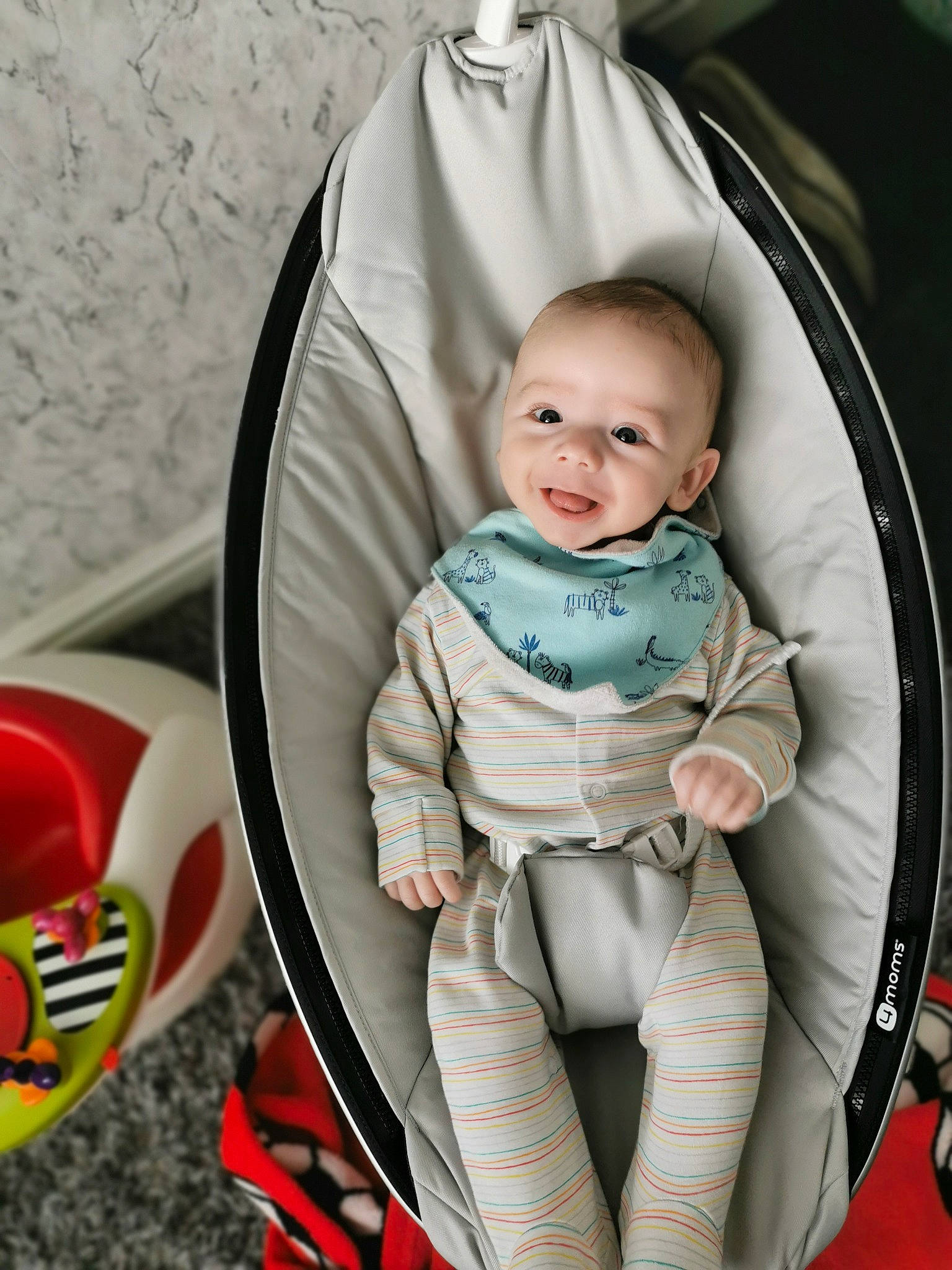 Jaxson is registered to the contest to win money with this photo: baby, baby_carriage, baby_products, baby_safety, baby_toddler_clothing, bib, carmine, child, comfort, eye, guitar_accessory, lap, person, product, sitting, sleeve, space, toddler