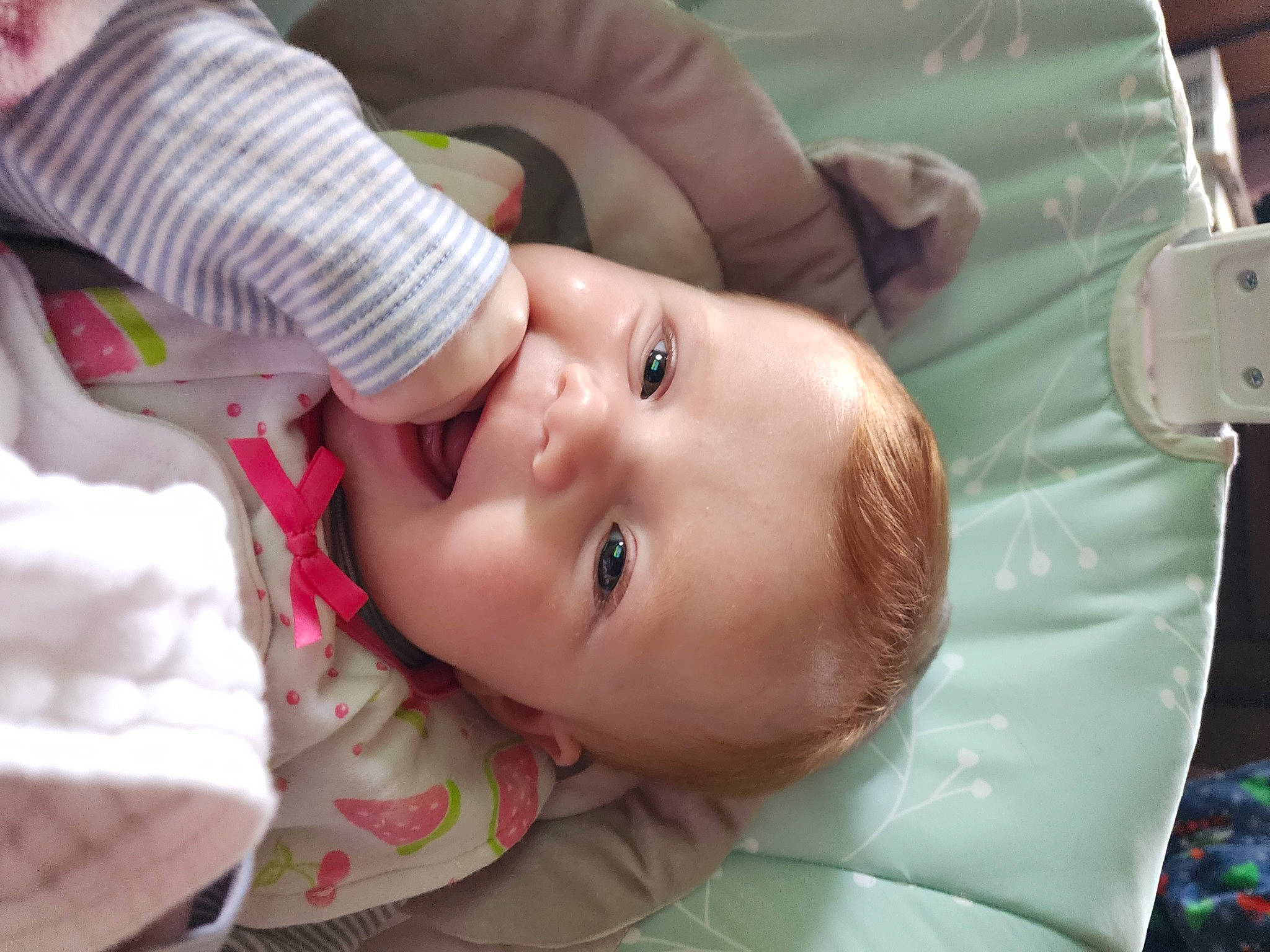 Emily joined the competition — help win amazing prizes! baby, baby_products, baby_toddler_clothing, cheek, child, comfort, eyelash, face, grass, iris, lip, nose, person, skin, thumb, toddler