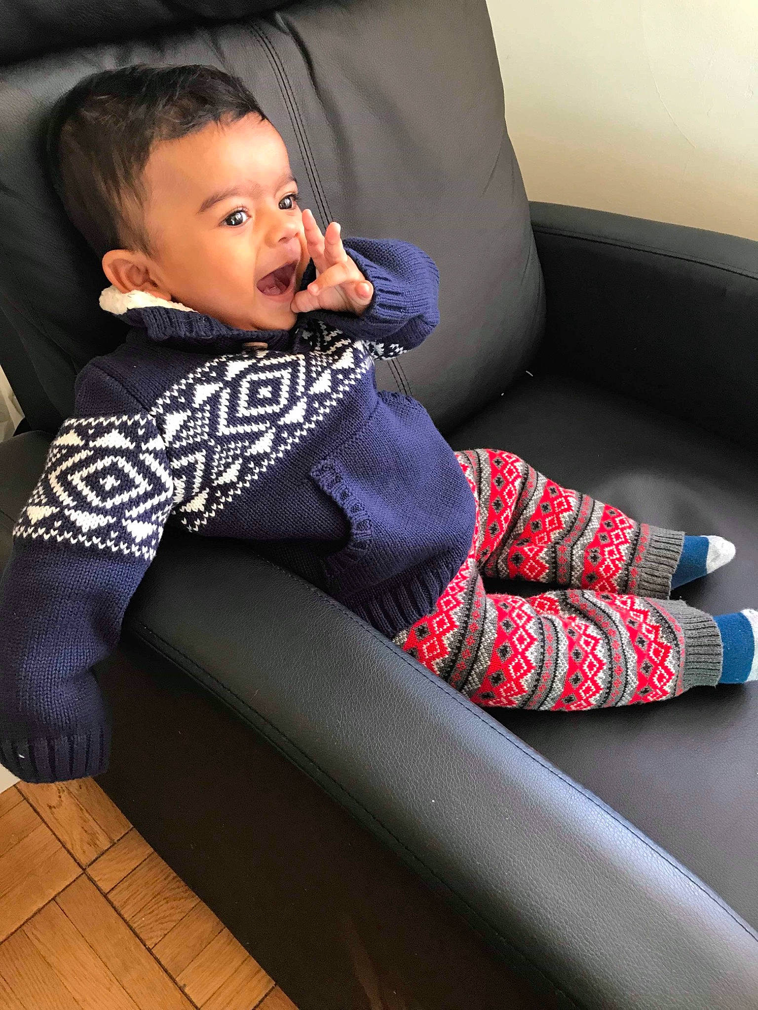 Neil is registered to the contest to win money with this photo: child, furniture, girl, leg, person, product, sitting, textile, toddler