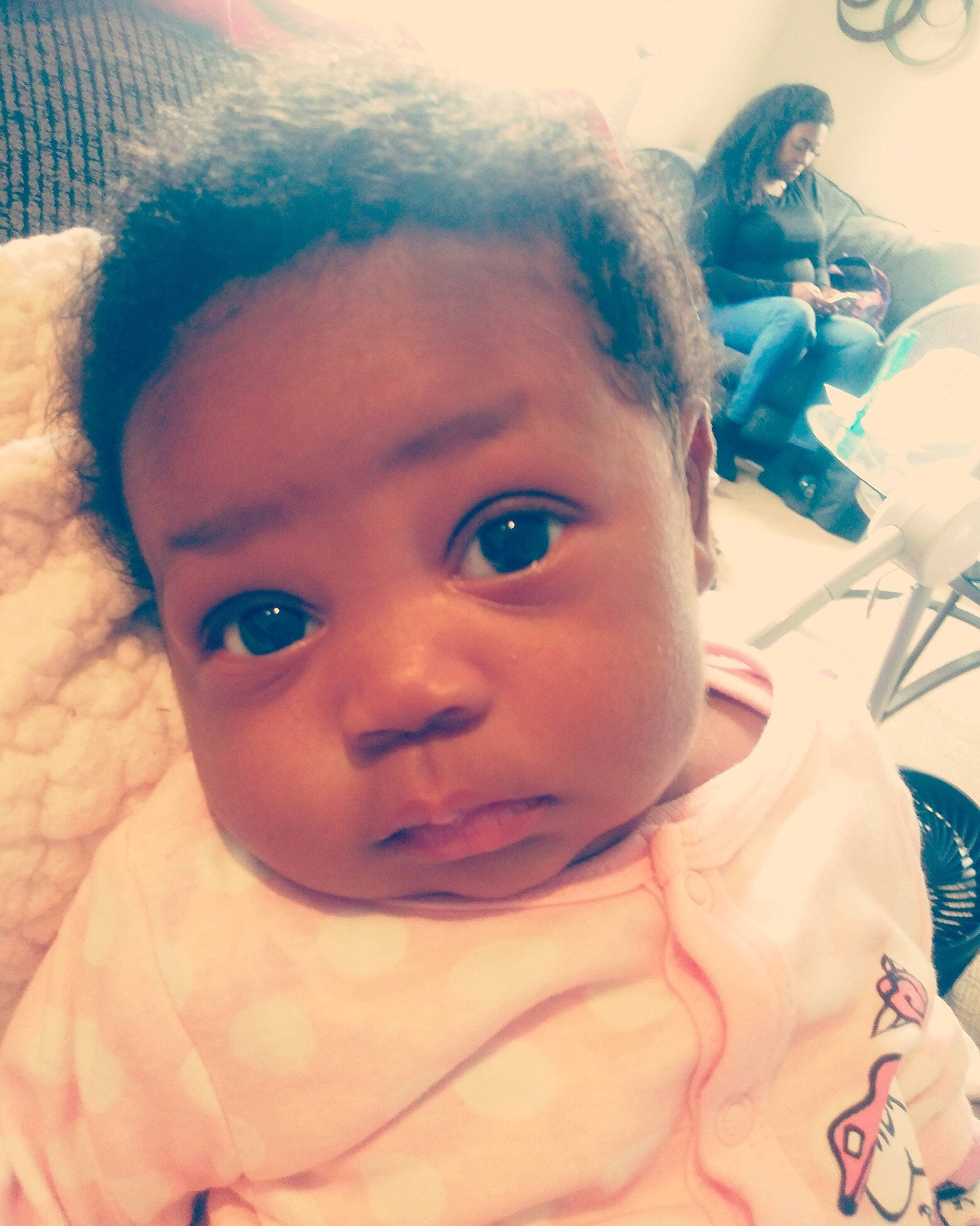 Lani joined the competition — help win amazing prizes! baby, blue, cheek, child, chin, close_up, cool, eye, eyebrow, face, forehead, hair, head, human, iris, lip, nose, person, selfie, skin