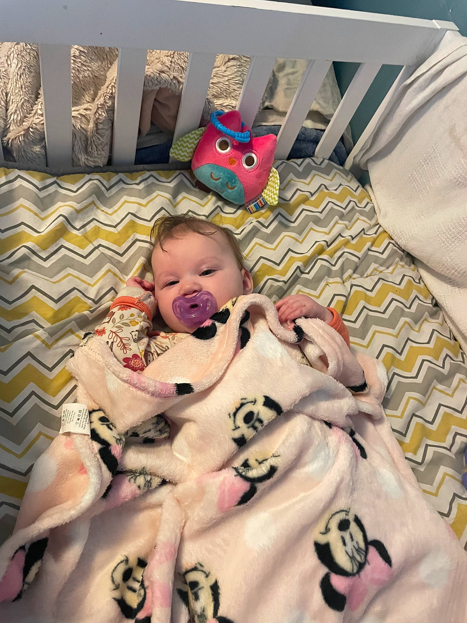 Evelynn joined the competition — help win amazing prizes! baby, baby_products, baby_safety, baby_toddler_clothing, bed, cheek, child, comfort, eye, flooring, fun, head, human_body, linens, mouth, person, product, room, skin, textile