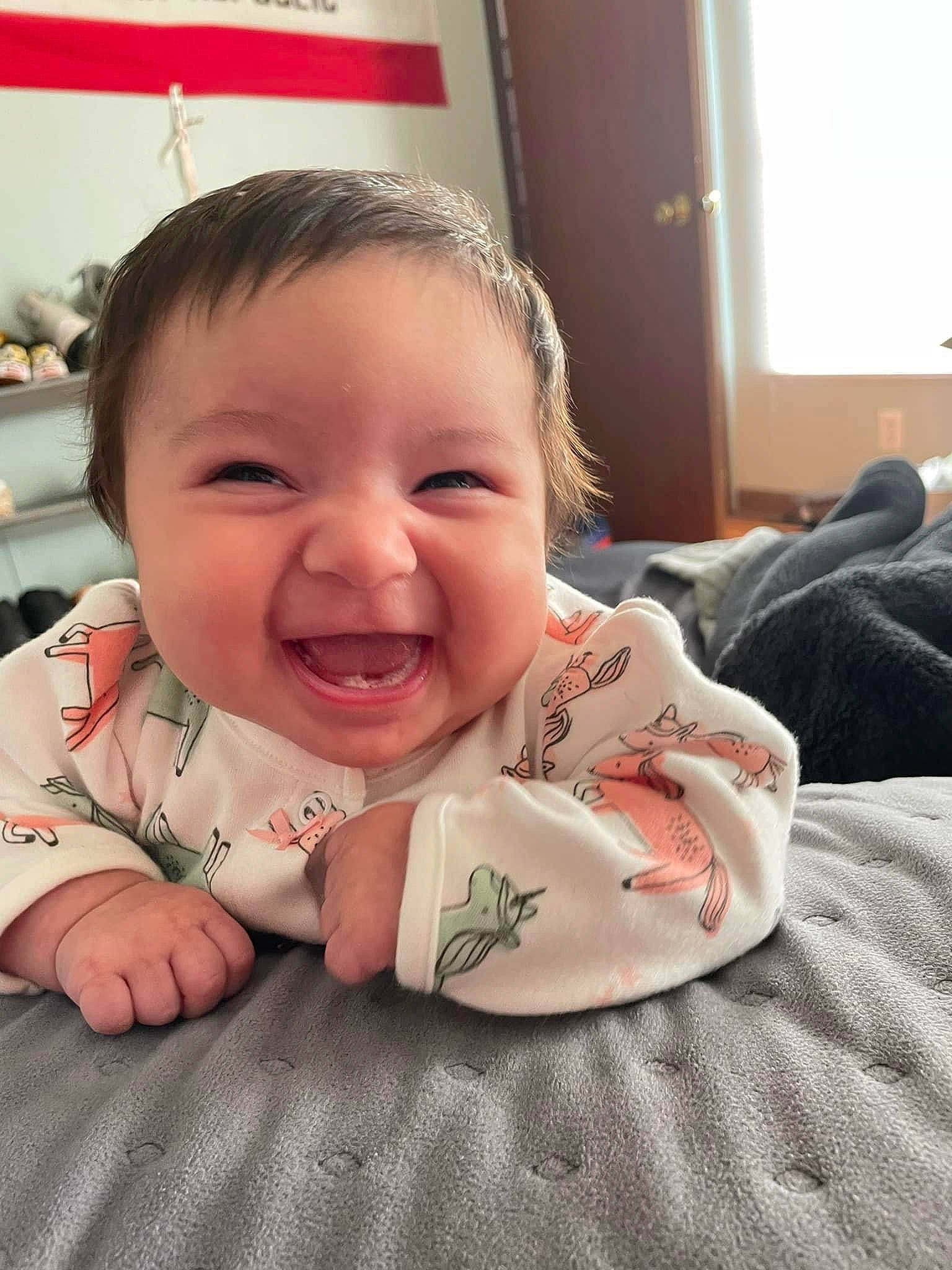 Letty joined the competition — help win amazing prizes! baby, baby_toddler_clothing, cheek, chin, comfort, eye, eyebrow, face, gesture, happy, head, iris, lip, mouth, nose, person, skin, sleeve, smile, toddler