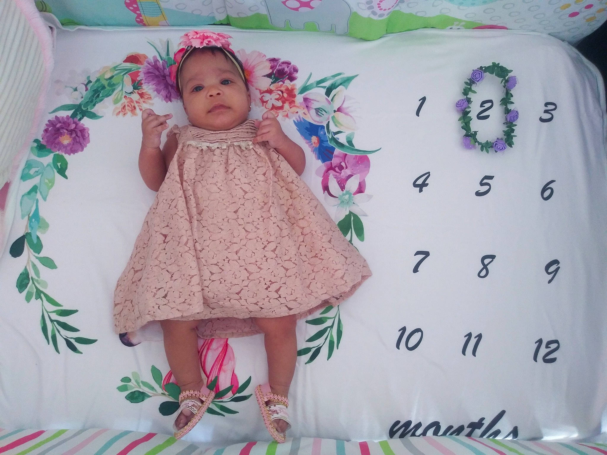 Kaleah joined the competition — help win amazing prizes! baby_toddler_clothing, child, design, doll, dress, linens, outerwear, pattern, person, pink, textile, toddler, toy