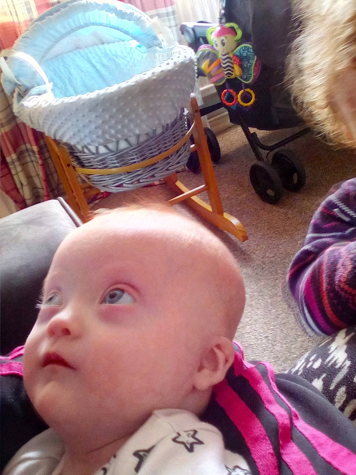 Malachy is registered to the contest to win money with this photo: baby, chair, cheek, child, eyelash, fun, green, happy, mammal, mouth, people, person, photograph, product, sitting, skin, snapshot, textile, toddler, toy