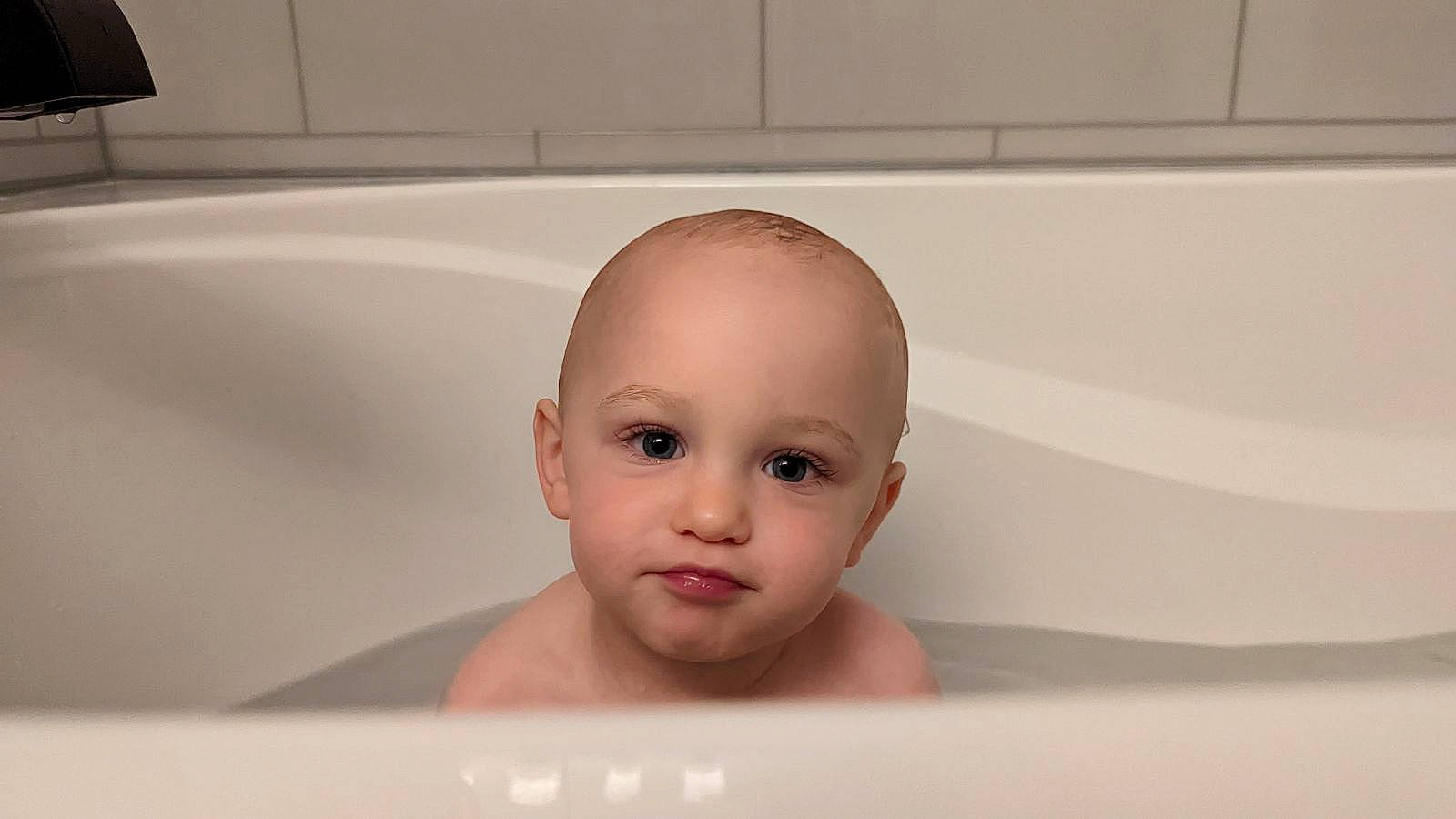 Evan joined the competition — help win amazing prizes! baby, baby_bathing, bathing, bathroom, bathtub, cheek, chest, child, composite_material, eyelash, flesh, fluid, fun, person, plumbing, room, toddler, water