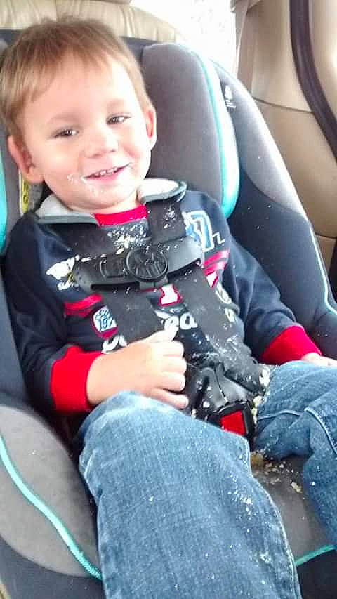 Jaydn is registered to the contest to win money with this photo: baby_carriage, car, car_seat, child, joy, person, product, toddler, vehicle