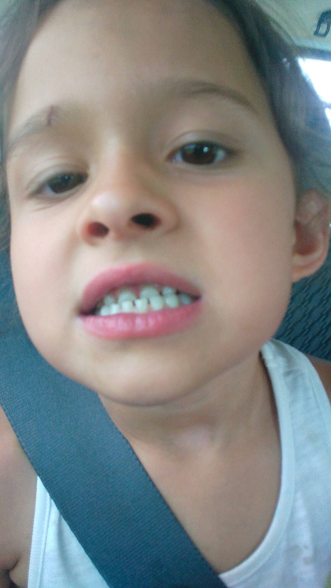 Gemma is registered to the contest to win money with this photo: cheek, chin, ear, eyebrow, eyelash, forehead, hairstyle, happy, human_body, iris, jaw, lip, mouth, neck, nose, organ, person, skin, smile, tongue