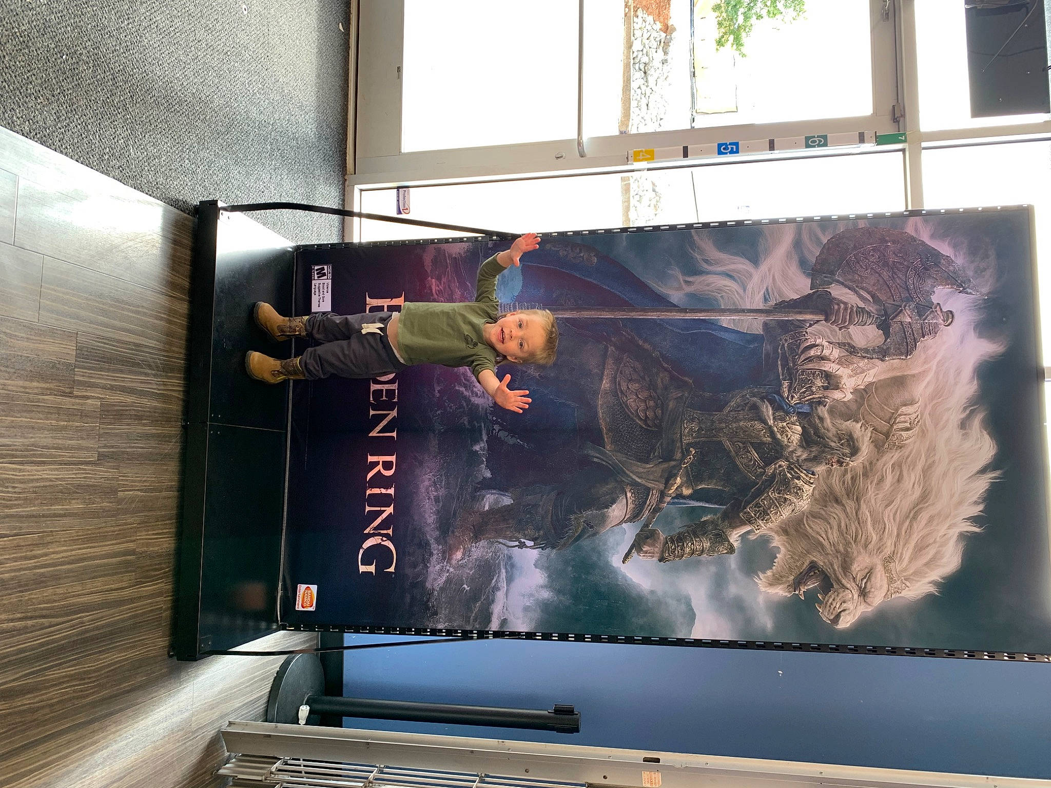 Grayson joined the competition — help win amazing prizes! advertising, art, banner, billboard, display_device, facade, font, glass, graphics, machine, metal, multimedia, painting, person, poster, room, t_shirt, technology, transport, visual_arts