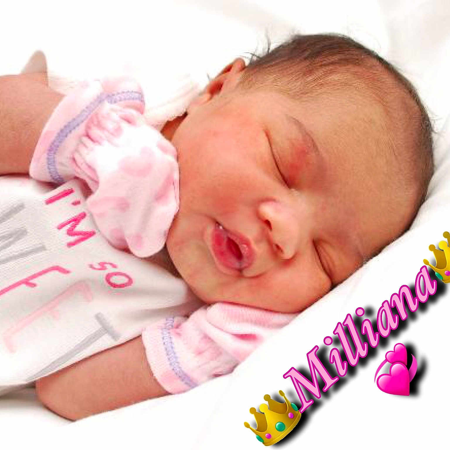 Milliana Peters joined the competition — help win amazing prizes! baby_products, bedtime, cheek, child, finger, infant, product, sleep, toddler