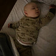 Copeland is registered to the contest to win money with this photo: animal_print, baby, bed, blanket, child, comfort, cozy, cute, indoors, infant, pajamas, pattern, peaceful, portrait, relaxation, rest, sleeping, soft, toddler, young