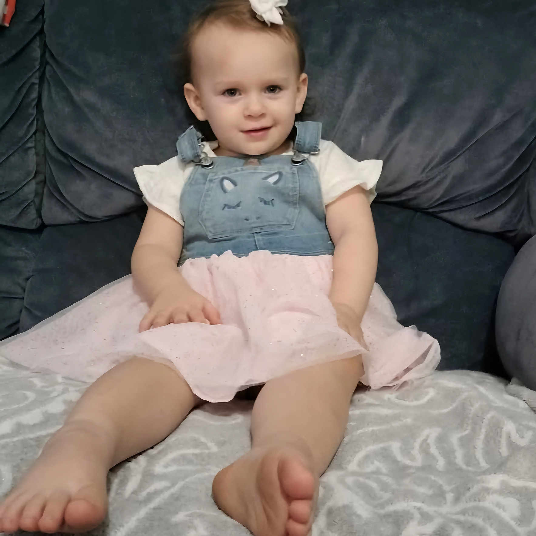 Lillyanna joined the competition — help win amazing prizes! baby, bodypart, clothing, couch, cushion, dress, face, furniture, happy, head, heel, homedecor, pants, person, photography, portrait, shorts, sitting, sleeve, smile