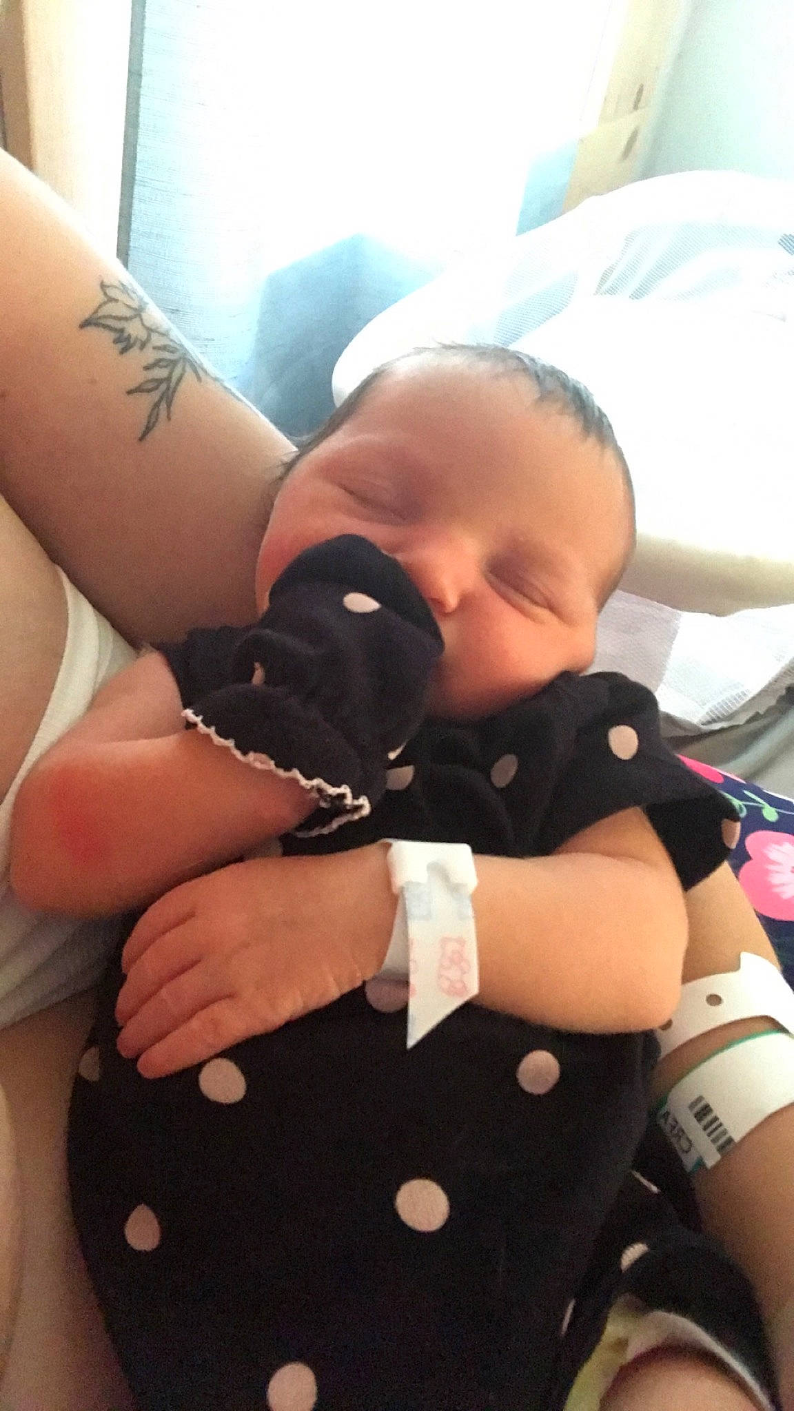 Iyanna is registered to the contest to win money with this photo: baby, child, finger, hand, person, thumb