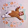 baby, infant, child, milestone_blanket, floral_pattern, onesie, tights, headband, lying_down, floor, months, numbers, orange, white, cute, portrait, smiling, decor, growth, celebration