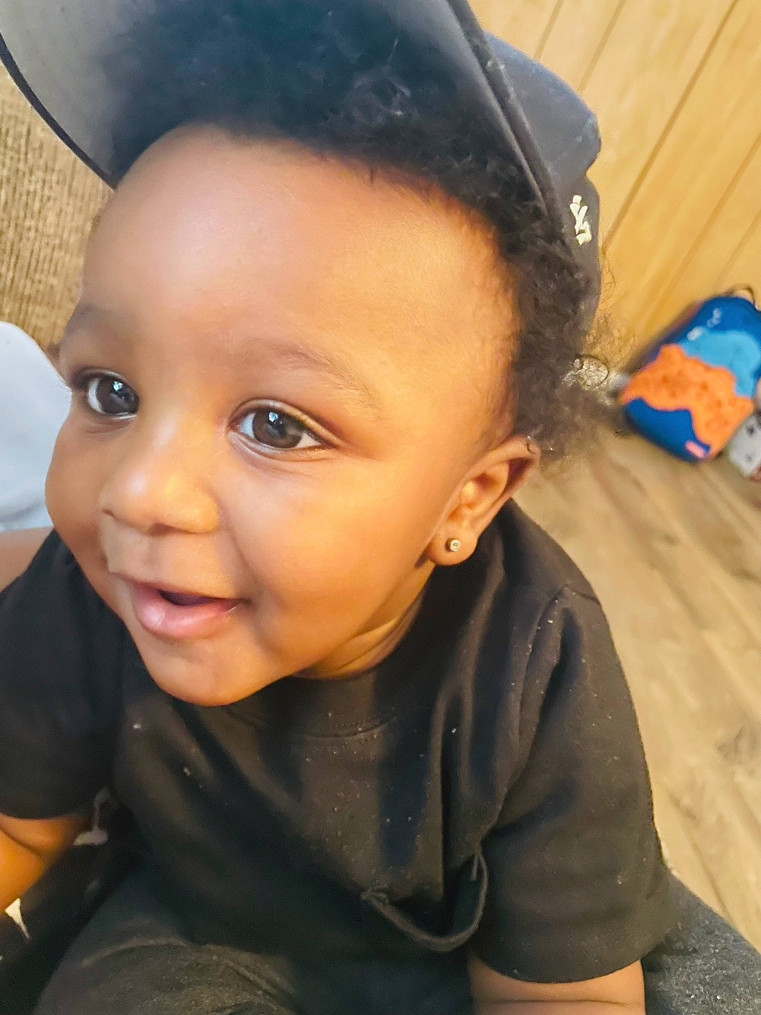 Kaidyn Blackburn joined the competition — help win amazing prizes! baby, black_hair, blue, cheek, child, clothing, cool, ear, electric_blue, eyebrow, fashion_accessory, flash_photography, forehead, fun, hairstyle, happy, lip, nose, person, smile