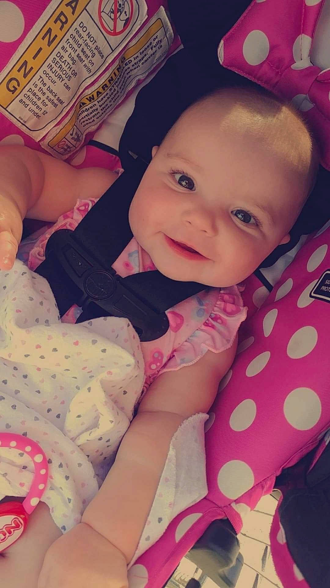 Kaisley joined the competition — help win amazing prizes! baby, beauty, cheek, child, eye, face, forehead, happy, head, iris, lip, mouth, neck, nose, pattern, person, pink, selfie, skin, smile