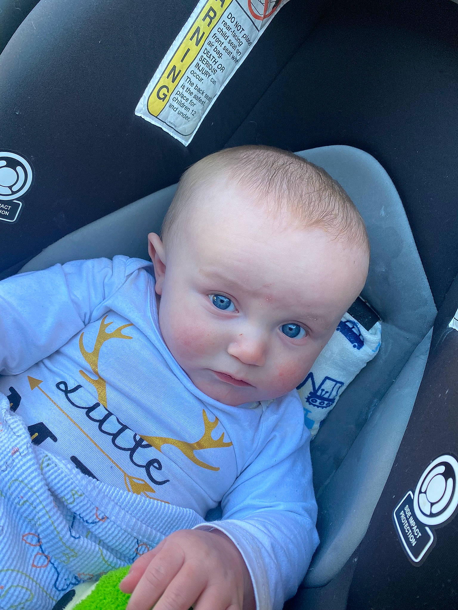Caspian joined the competition — help win amazing prizes! auto_part, automotive_design, baby, baby_products, baby_toddler_clothing, car_seat, car_seat_cover, cheek, child, comfort, electric_blue, family_car, finger, head_restraint, motor_vehicle, person, product, sitting, t_shirt, toddler