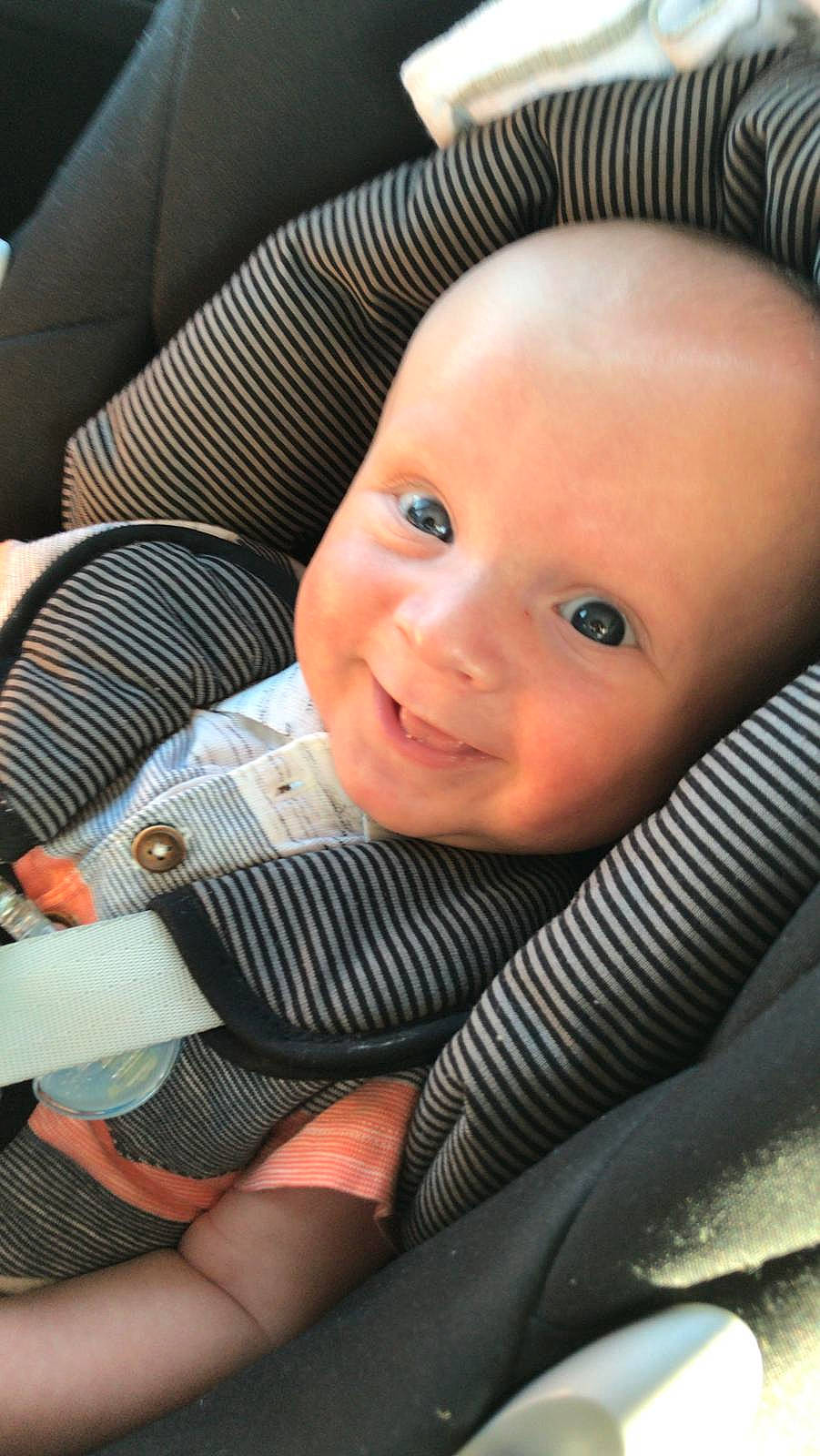 Bruno joined the competition — help win amazing prizes! baby, baby_in_car_seat, car_seat, cheek, child, face, joy, person, skin, toddler