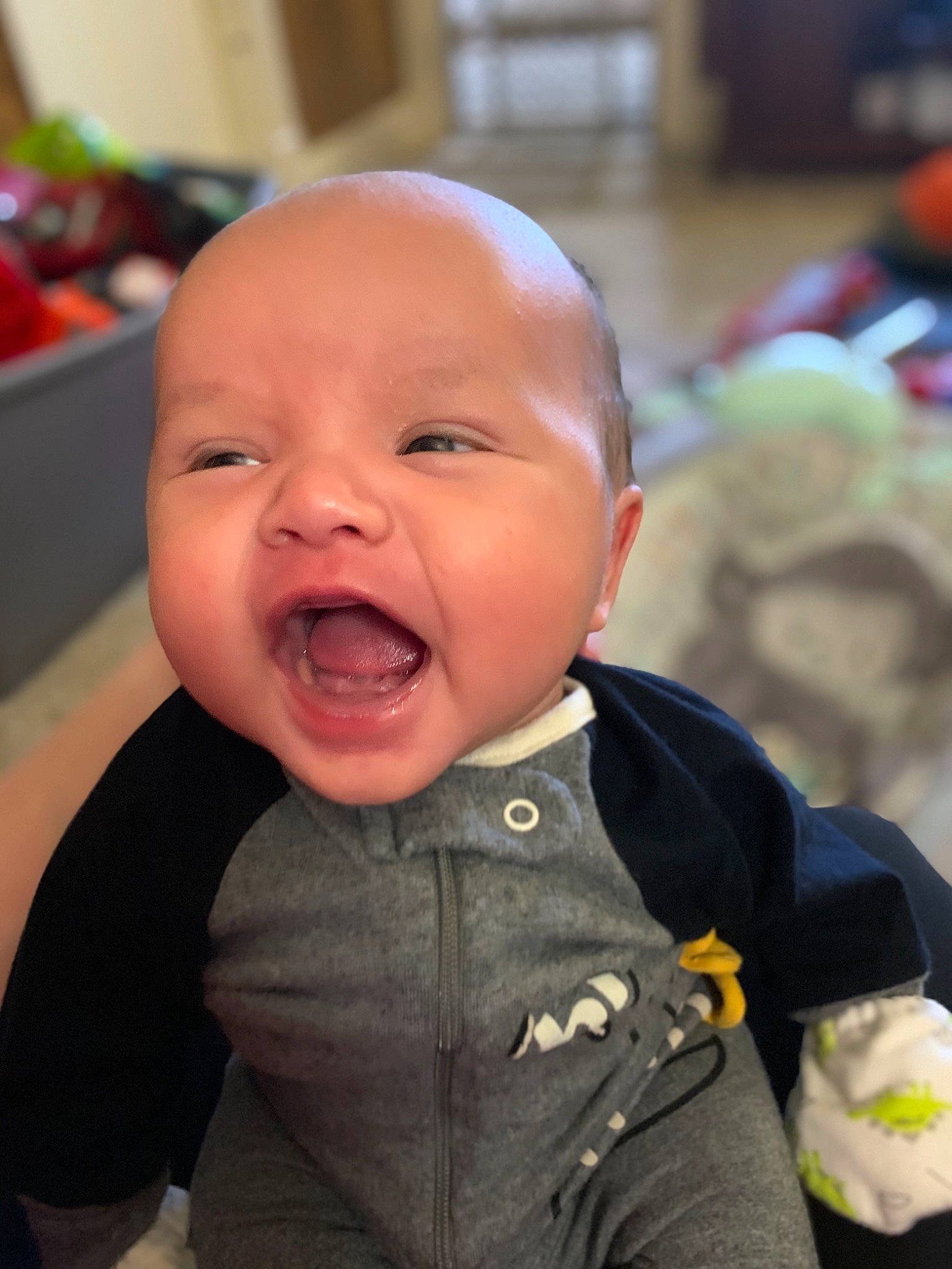 Kain joined the competition — help win amazing prizes! baby, baby_laughing, baby_products, baby_toddler_clothing, cheek, child, eye, eyebrow, finger, fun, happy, iris, mammal, mouth, nose, person, skin, sleeve, smile, toddler