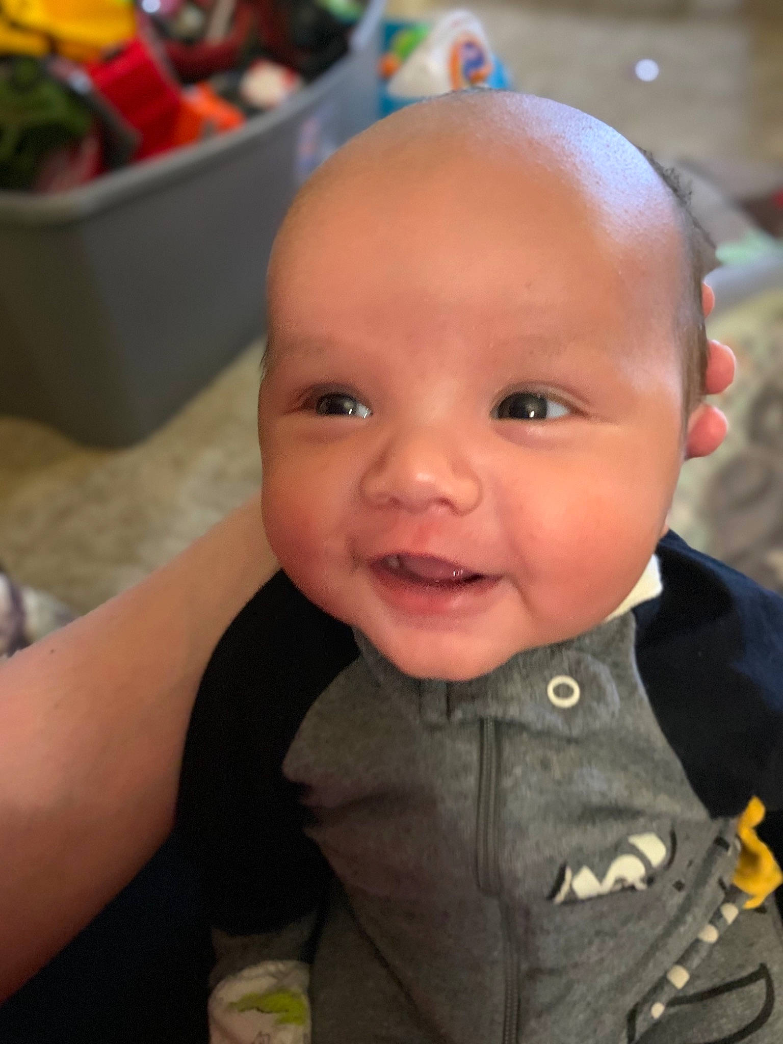 Kain joined the competition — help win amazing prizes! baby, baby_products, baby_toddler_clothing, cheek, child, chin, eye, eyebrow, forehead, fun, grass, happy, iris, nose, person, sitting, skin, sleeve, smile, toddler