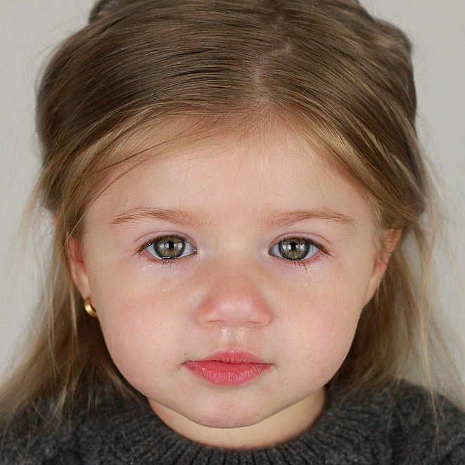 Eva a rejoint le concours — aidez-le/la à gagner de superbes lots ! accessories, baby, blonde, clothing, cosmetics, earring, face, frown, hair, happy, head, jewelry, knitwear, lipstick, person, photography, portrait, sad, smile, sweater